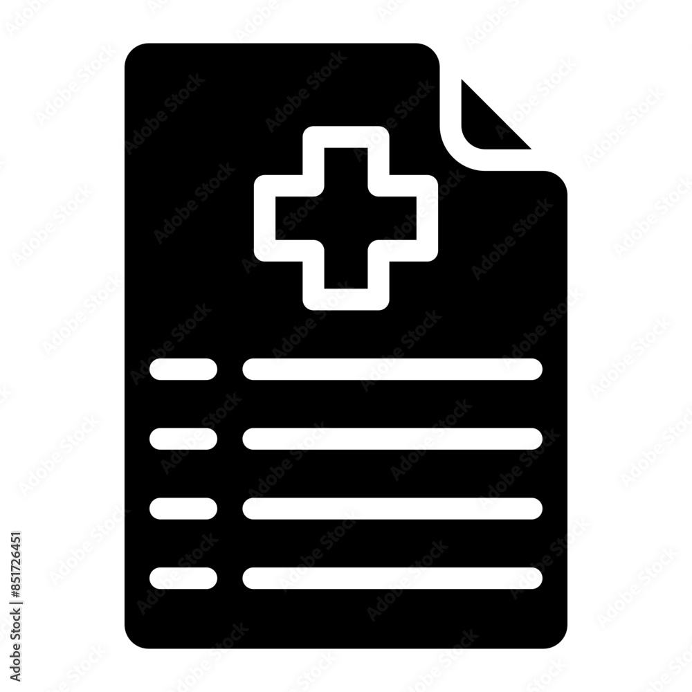 medical report glyph icon medical report glyph icon