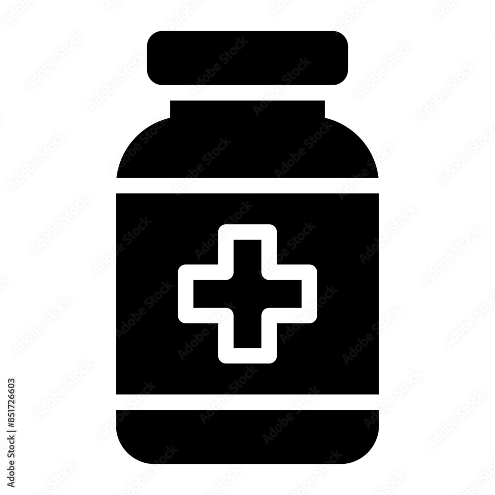 pills bottle glyph icon pills bottle glyph icon
