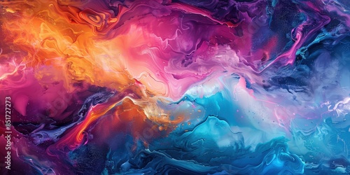 Abstract Swirling Colors