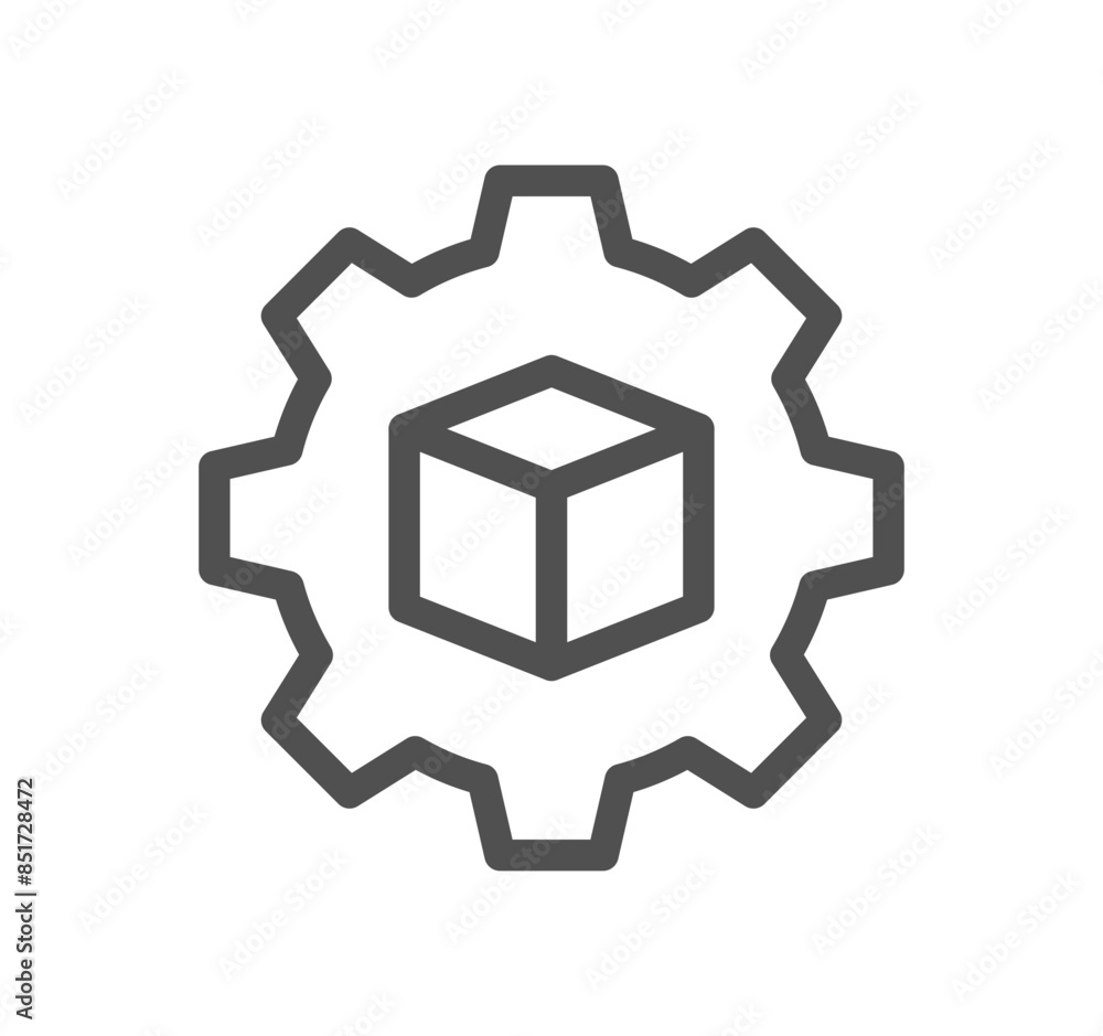 Cubes related icon outline and linear vector. Cubes related icon outline and linear vector.