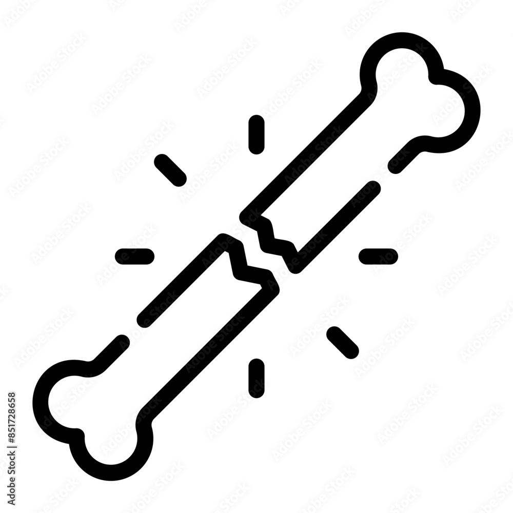 fracture line icon fracture line icon