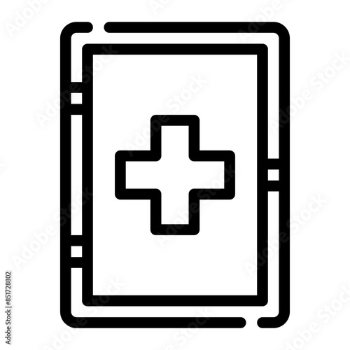 medicine chest line icon