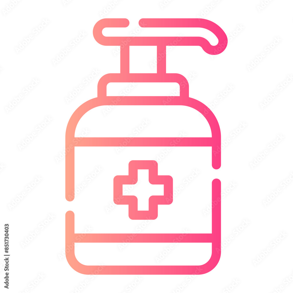 hand sanitizer gradient icon hand sanitizer gradient icon