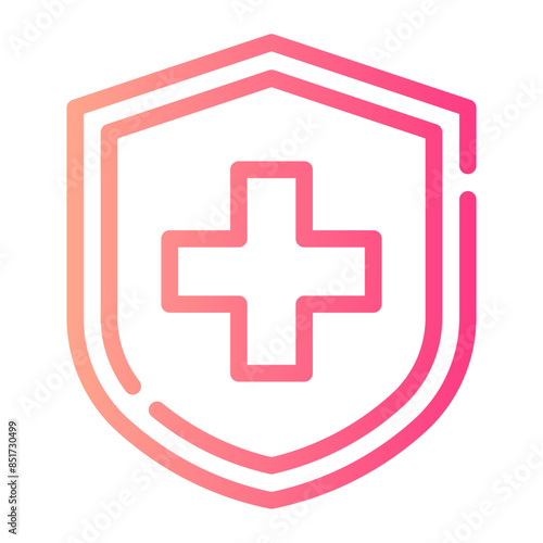 medical insurance gradient icon
