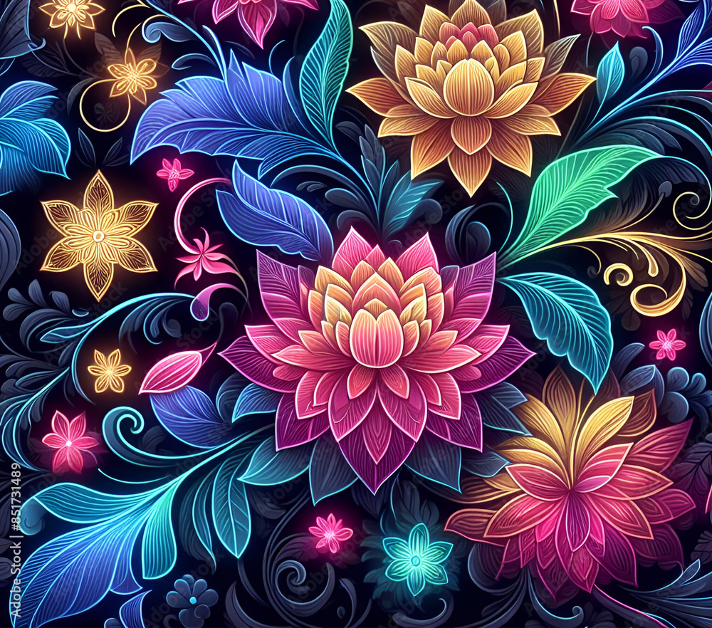 Floral background design Floral background design