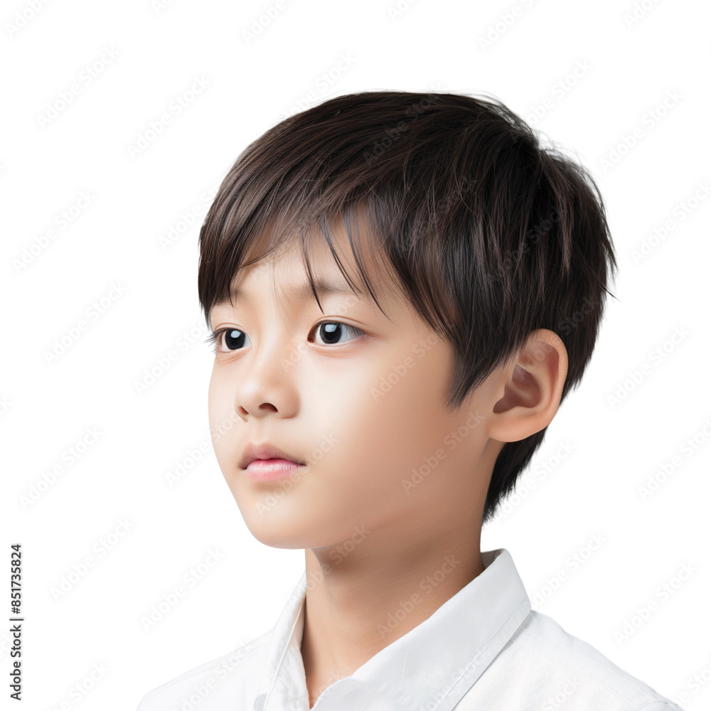 Portrait of Asian little boy isolated on transparent background Portrait of Asian little boy isolated on transparent background