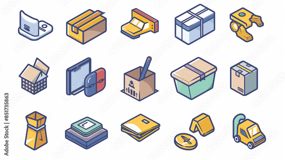 icon set for business and ecommerce icon set for business and ecommerce