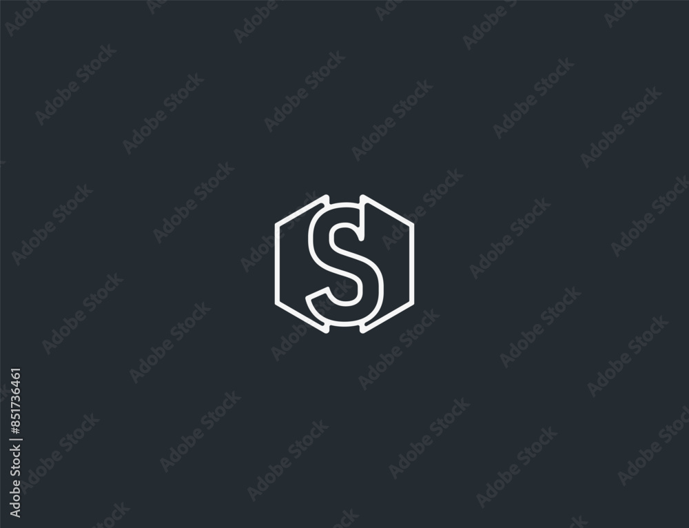 Elegant Letter S Logo Design. Letter Logo Design - Modern Logo, Monogram, Initial Branding, and Business Identity Vector Graphic Elegant Letter S Logo Design. Letter Logo Design - Modern Logo, Monogram, Initial Branding, and Business Identity Vector Graphic