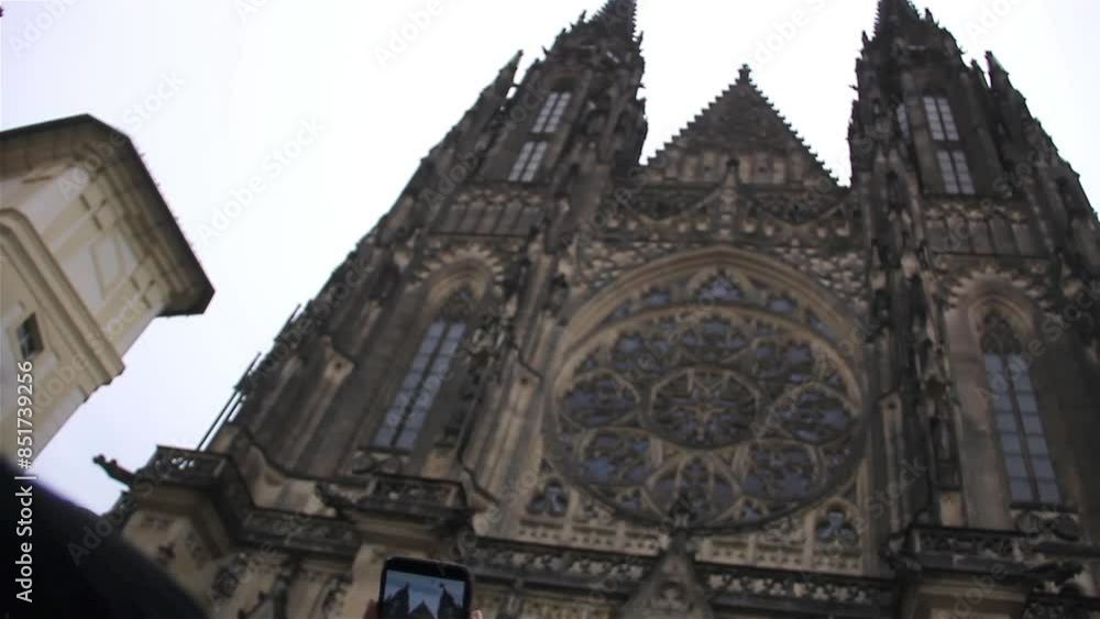 The St. Vitus Cathedral Situated Entirely Within the Prague Castle Complex, Prague, Czech Republic. The St. Vitus Cathedral Situated Entirely Within the Prague Castle Complex, Prague, Czech Republic.