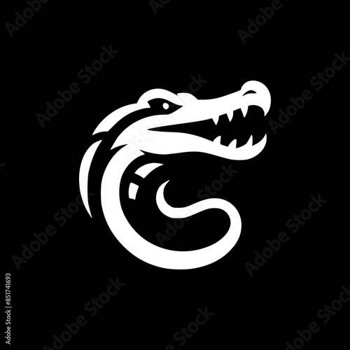 Vector Drawn Crocodile Icon