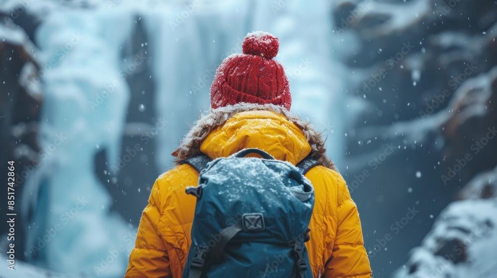 Snowy Waterfall Hike with Backpacker Snowy Waterfall Hike with Backpacker