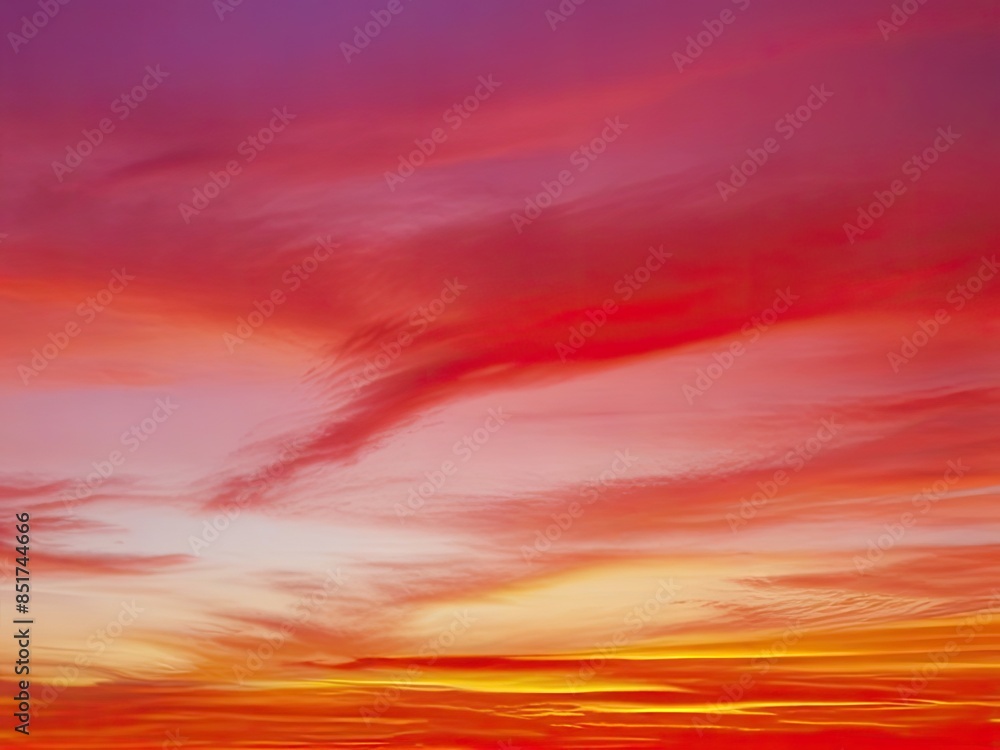 Fototapeta premium colorful sunset clouds