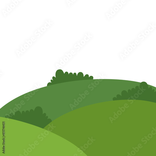Grass mound Vector Background 