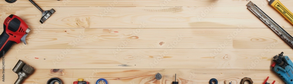 A frame composed of various plumber's items A frame composed of various plumber's items