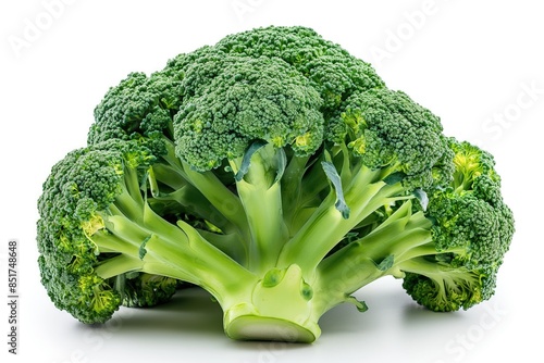 Wallpaper Mural 1 vivid green broccoli in pure white background Torontodigital.ca