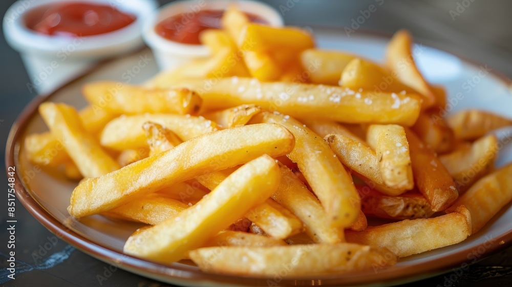 A plate of french fries with sauce A plate of french fries with sauce