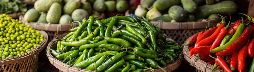 Agricultural Nature of Green Chili Vegetables Agricultural Nature of Green Chili Vegetables