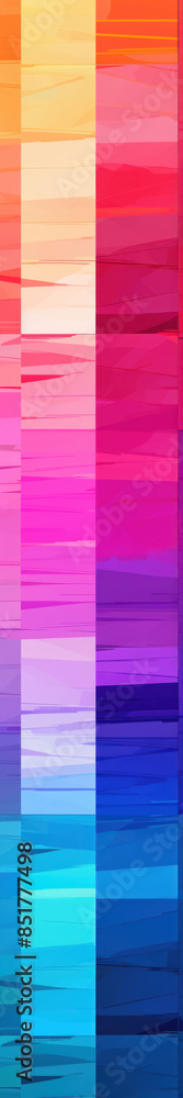 Obraz premium Vibrant Abstract Pantone Color Composition. Dynamic Digital Artwork