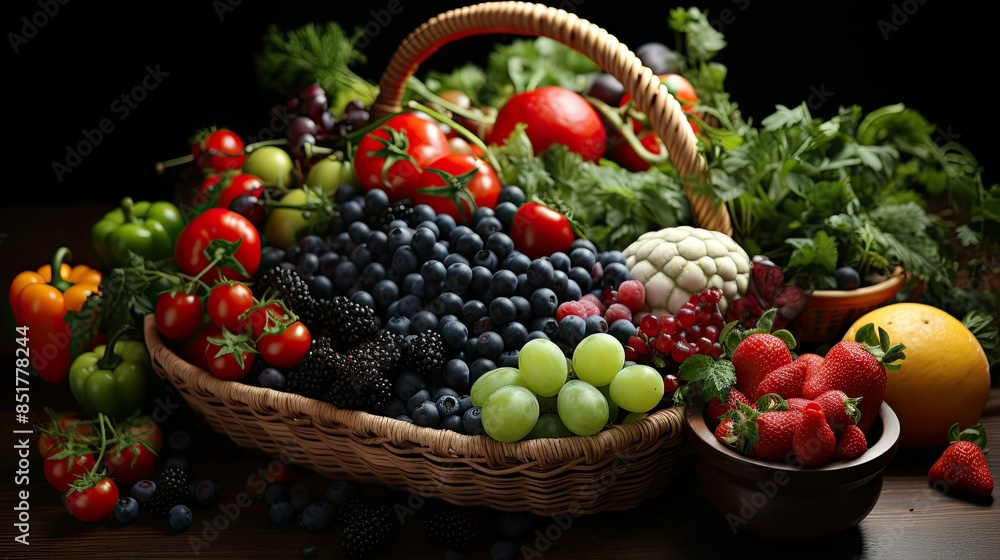 organic vegetables and fruits in wicker basket --no people, text --chaos 10 --ar 16:9 --stylize 750 --v 5.2 Job ID: bd86f69f-f988-4d25-b4a0-591cd2f4c3fa organic vegetables and fruits in wicker basket --no people, text --chaos 10 --ar 16:9 --stylize 750 --v 5.2 Job ID: bd86f69f-f988-4d25-b4a0-591cd2f4c3fa