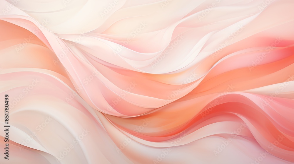 Abstract background with pink and orange flowing fabric. Abstract background with pink and orange flowing fabric.