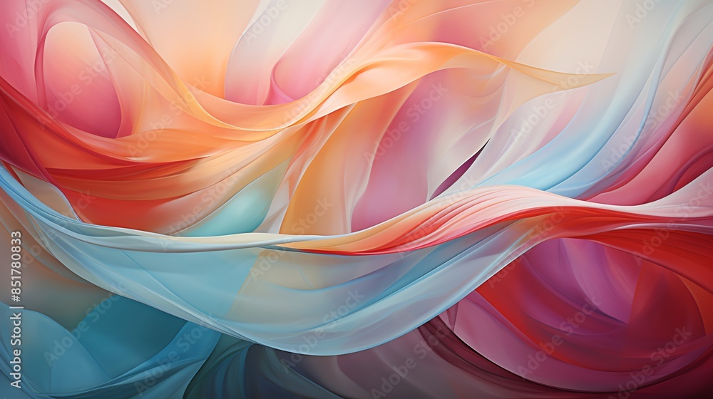 Abstract background of flowing fabric in vibrant colors. Abstract background of flowing fabric in vibrant colors.