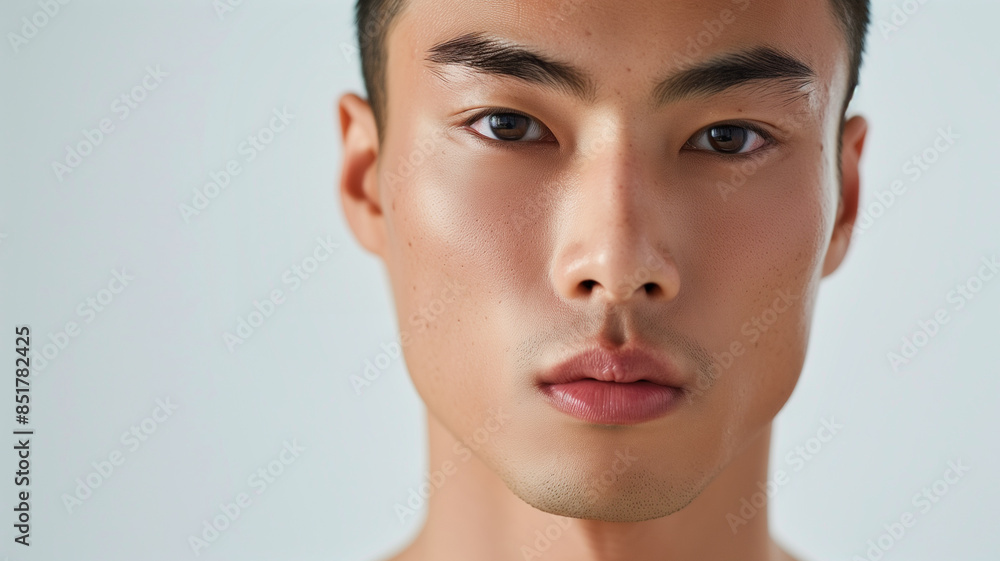 close up portrait of a Asian man close up portrait of a Asian man
