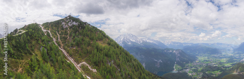 Mountain valley near Klettersteige am Jenner in Berchtesgaden National Par, Alps photo