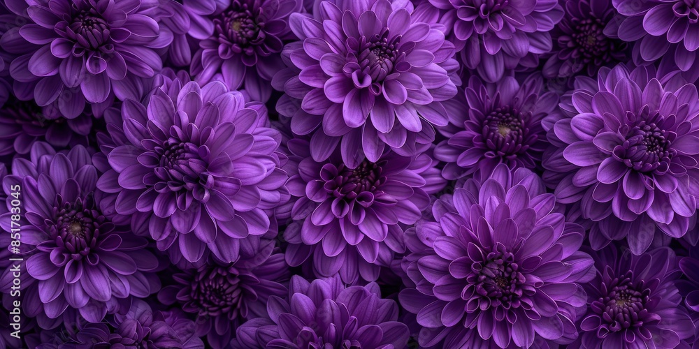 Purple Flower Bouquet Close Up Purple Flower Bouquet Close Up