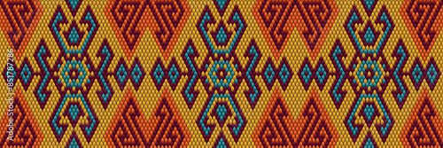   Pattern, ornament,  tracery, mosaic ethnic, folk, national, geometric  for fabric, interior, ceramic, furniture in the Latin American style.