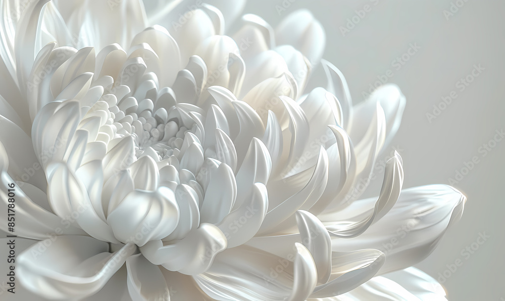 Fototapeta premium white dahlia flower