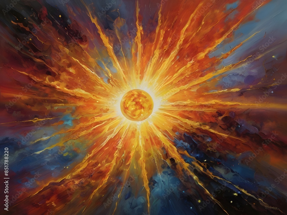 Fototapeta premium sun in space