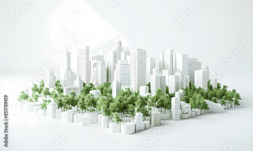 green city skyline