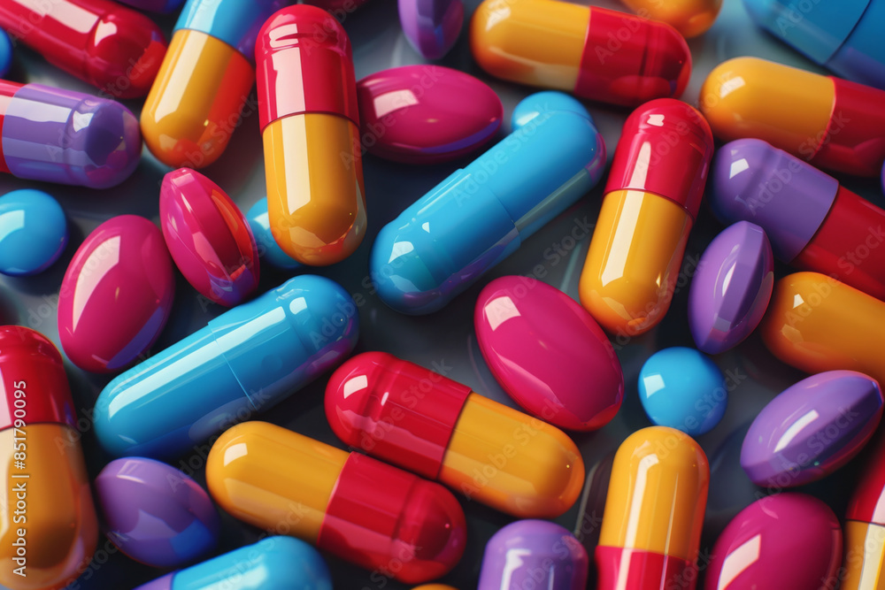 colorful pills and medical capsules background colorful pills and medical capsules background