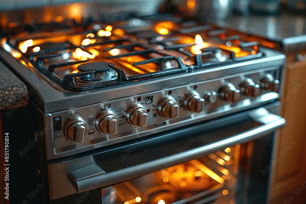 modern kitchen with oven advertising photography