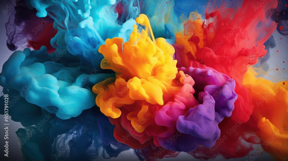 Fototapeta premium Abstract Composition Showcasing Vibrant Pantone Colors