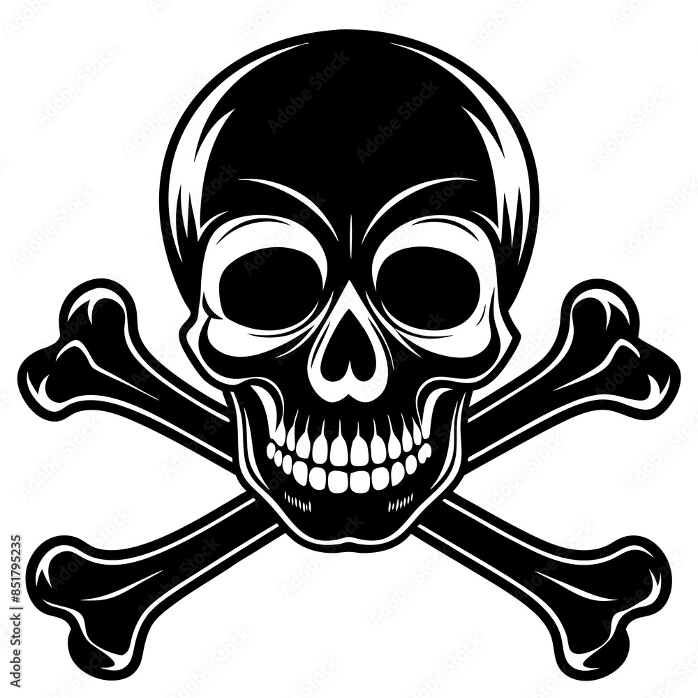 silhouette-of-skull-and-bones-on-white-background silhouette-of-skull-and-bones-on-white-background
