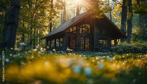 A Beautiful House in Nature