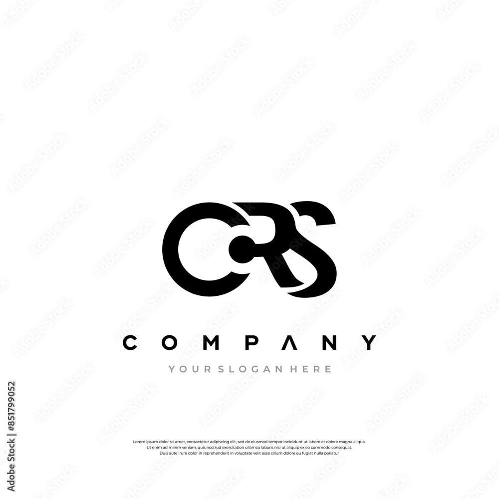 CRS creative letter logo design vector icon illustration CRS creative letter logo design vector icon illustration