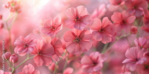 Delicate Pink Blossoms in Soft Focus