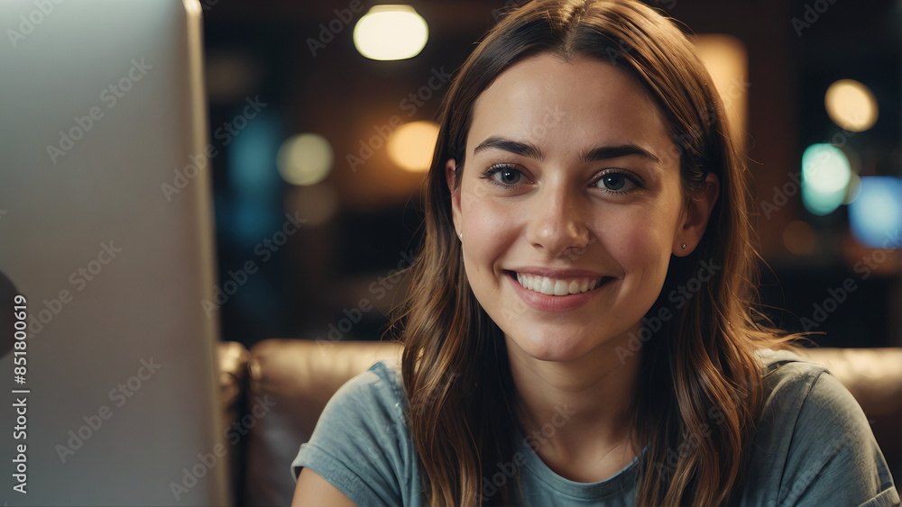 a girl with a happy smile a girl with a happy smile