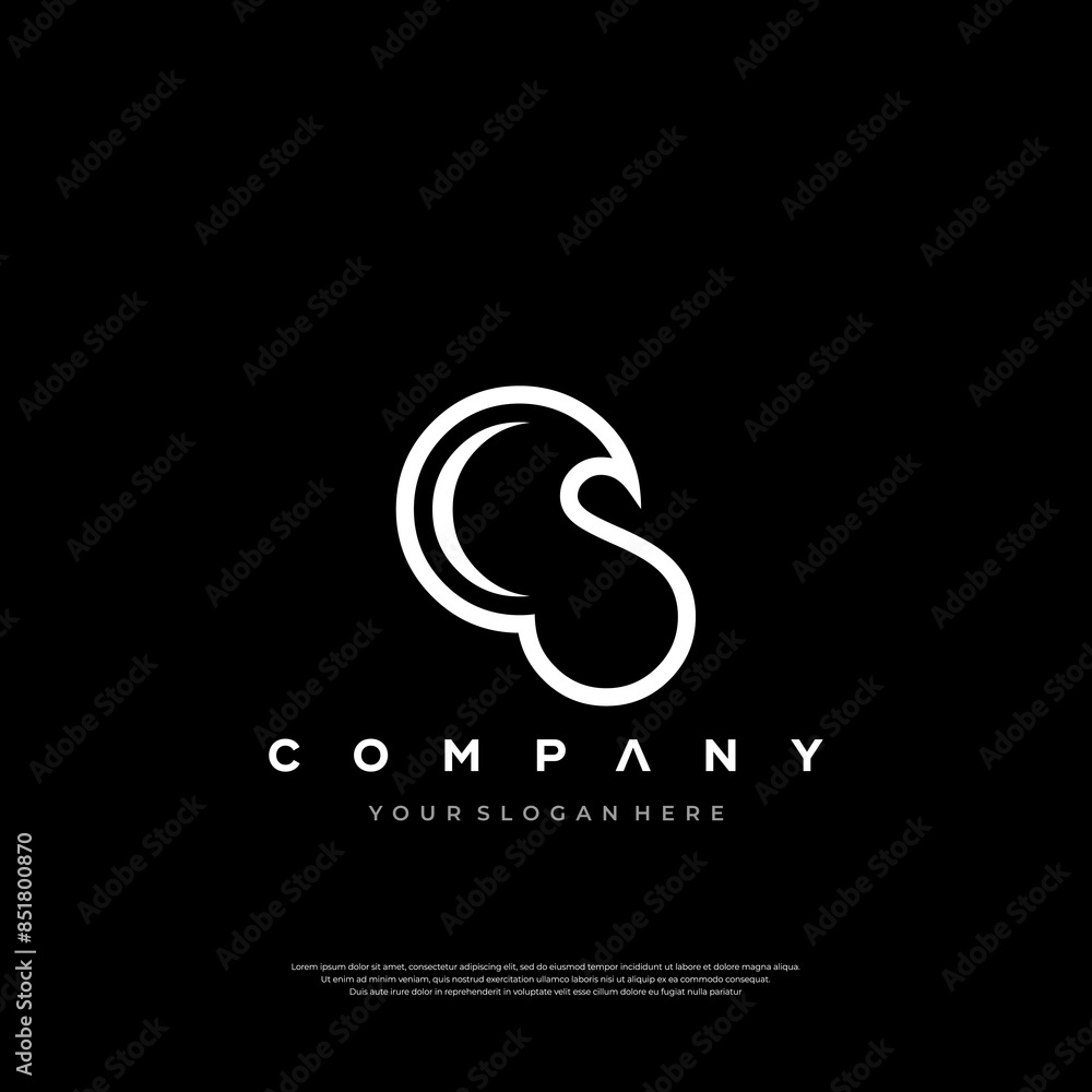 Initial letter CS abstract house logo icon design minimalist monogram property concept, real estate symbol vector Initial letter CS abstract house logo icon design minimalist monogram property concept, real estate symbol vector