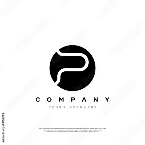 Initial Letter P Logo Design vector Template. Creative Abstract P Logo Design Vector Illustration