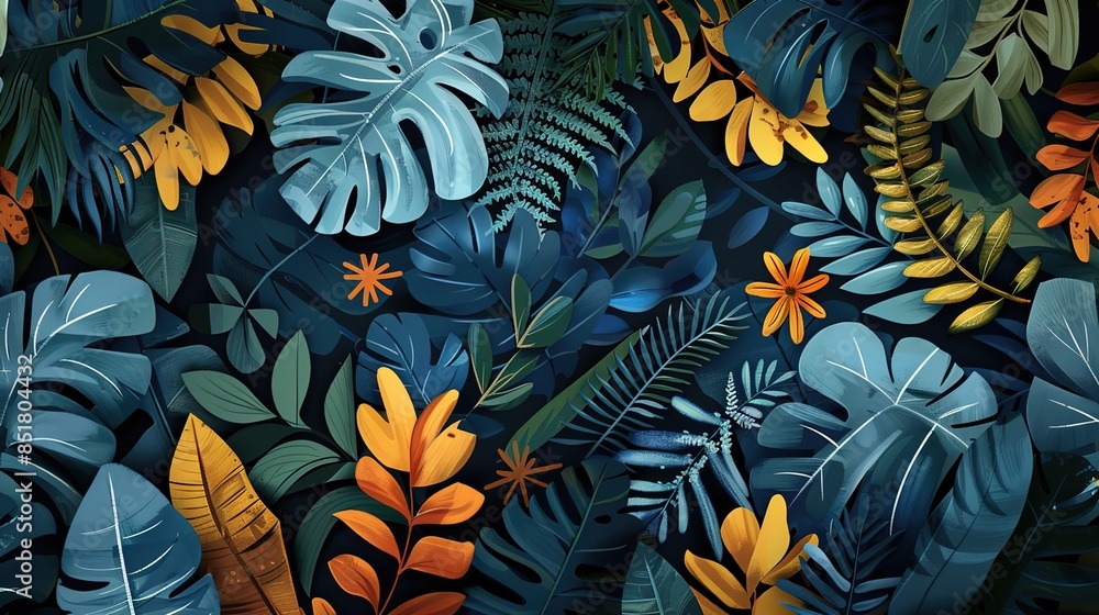 Leaf pattern wallpaper Leaf pattern wallpaper