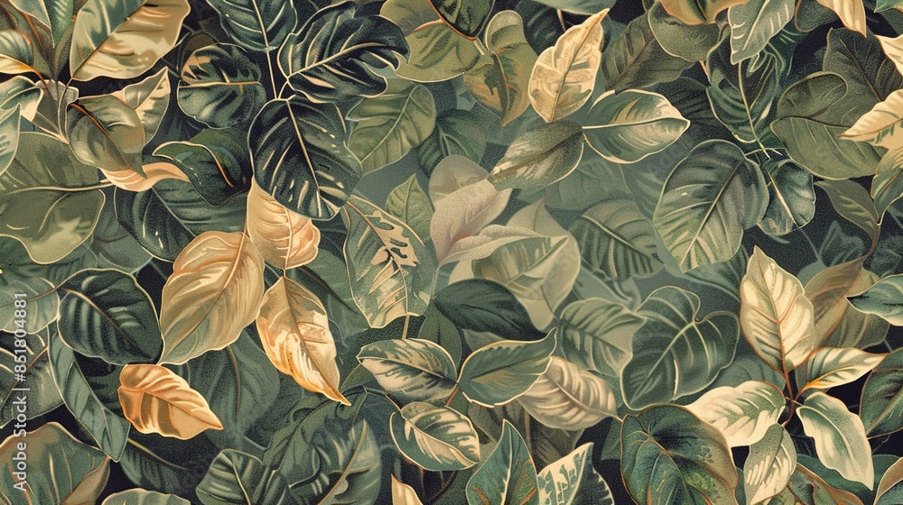 Leaf pattern wallpaper Leaf pattern wallpaper