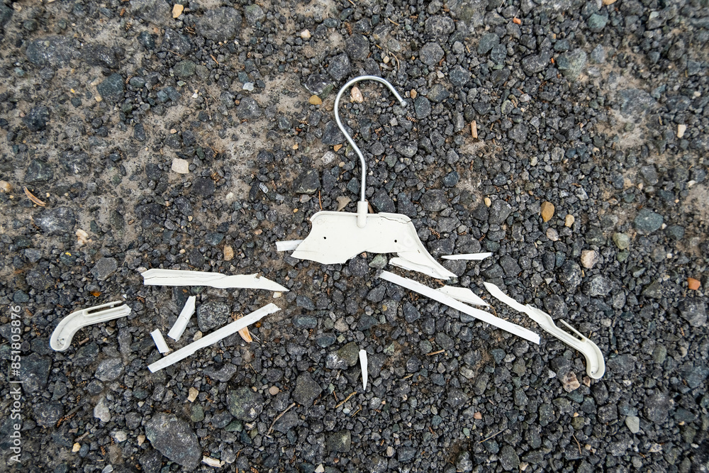 Broken plastic hanger