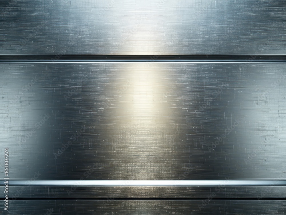 A sleek metallic surface featuring horizontal lines with a reflective and smooth texture, creating a modern and minimalistic abstract design with clean symmetry. A sleek metallic surface featuring horizontal lines with a reflective and smooth texture, creating a modern and minimalistic abstract design with clean symmetry.
