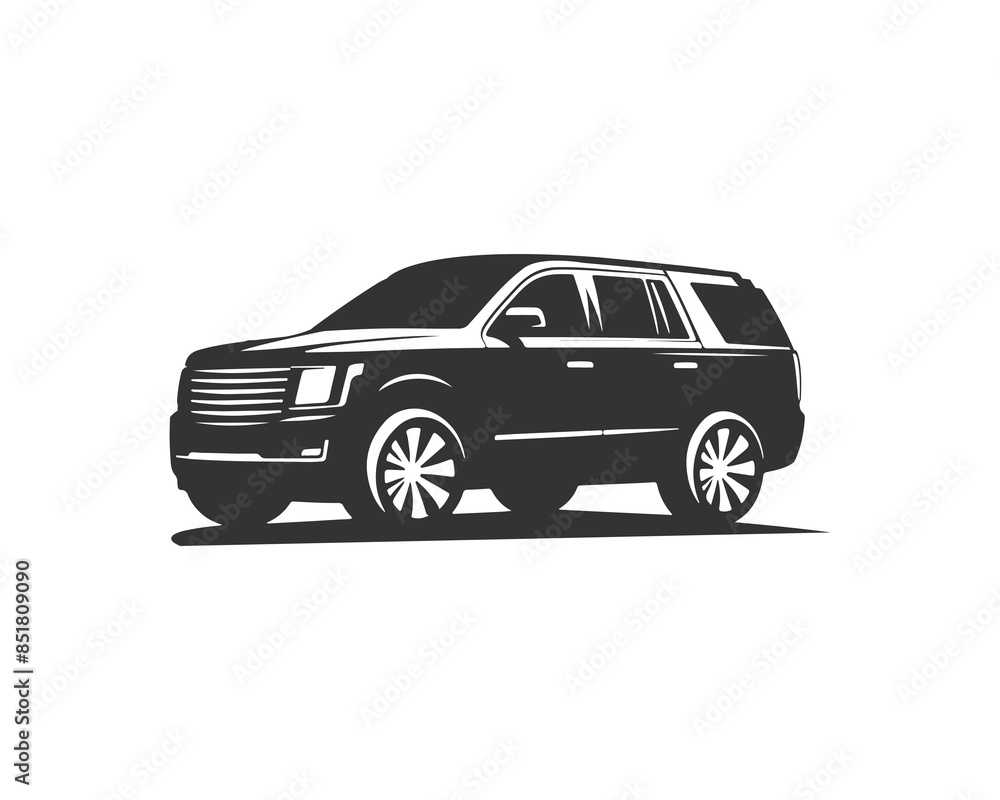 Naklejka premium car silhouette vector illustrations design