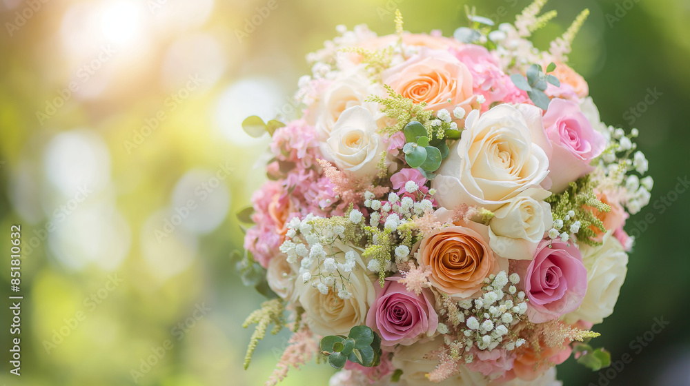 bridal bouquet with pink and white roses bridal bouquet with pink and white roses