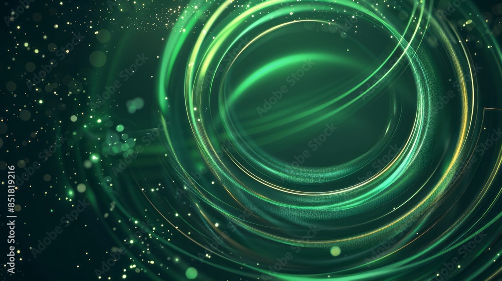 Luxury green background with golden circular frame, design template for luxury brand or premium product display presentation Luxury green background with golden circular frame, design template for luxury brand or premium product display presentation
