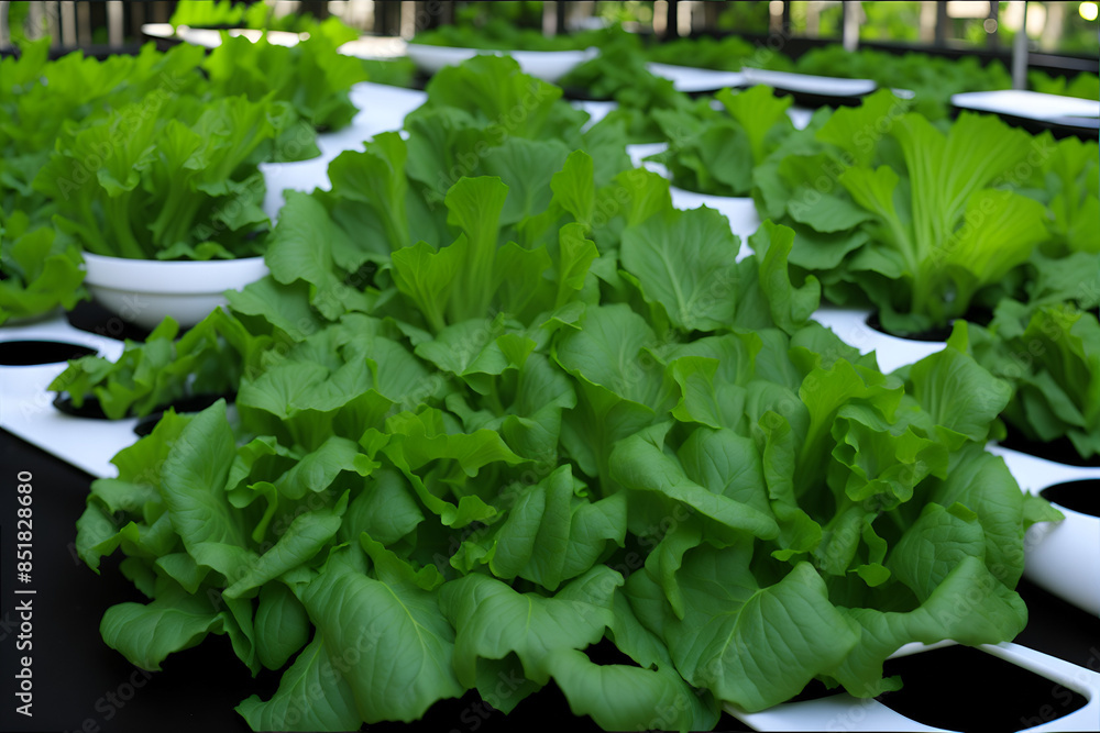 A detailed image of fresh, vibrant lettuce ready to be added to salads and healthy dishes. Generated by AI A detailed image of fresh, vibrant lettuce ready to be added to salads and healthy dishes. Generated by AI